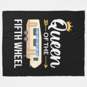 Königin des fünften Rades I Fleecedecke (Vorderseite (Horizontal))