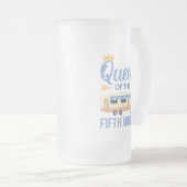 Königin des fünften Rades I Mattglas Bierglas (VorderseiteRechts)