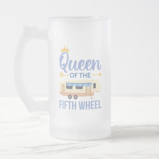 Königin des fünften Rades I Mattglas Bierglas (Links)