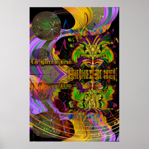 Königin des Genie-Wächters der Geist Auswahl-Größe Poster