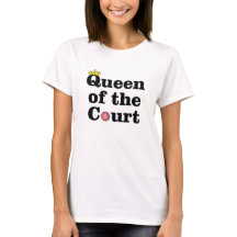 Königin des Gerichts-Tennis-T - Shirt