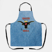 Königin des Grills - Langornkuh Schürze (Vorderseite)