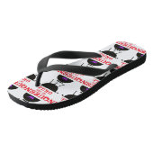 Königin des Grills, Lila kronenrot Badesandalen (Schrägansicht)