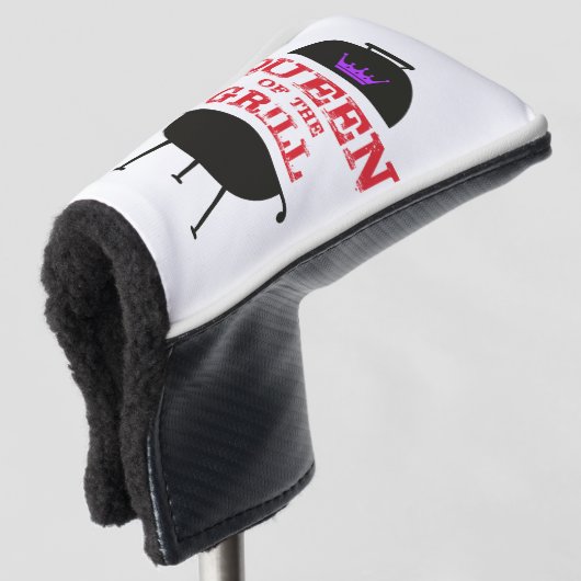 Königin des Grills, Lila kronenrot Golf Headcover (3/4 Vorderseite)