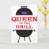 Königin des Grills, Lila kronenrot Karte (Gelbe Blume)