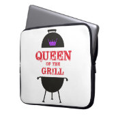 Königin des Grills, Lila kronenrot Laptopschutzhülle (Vorderseite Links)