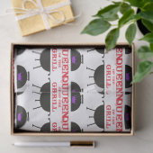 Königin des Grills, Lila kronenrot Seidenpapier (Geschenk)