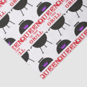 Königin des Grills, Lila kronenrot Seidenpapier (Detail)