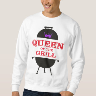 Königin des Grills, Lila kronenrot Sweatshirt