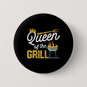 Königin des Grills Lustiges geräuchertes Fleisch B Button