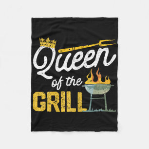 Königin des Grills Lustiges geräuchertes Fleisch B Fleecedecke