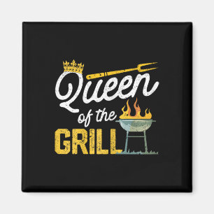 Königin Des Grills Lustiges Geräuchertes Fleisch B Magnet