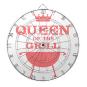 Königin des Grills, rosa Dartscheibe (vorne)