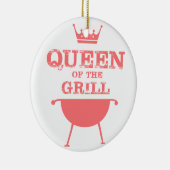Königin des Grills, rosa Keramik Ornament (Rechts)