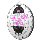 Königin des Grills, rosa Kronenrosa Dartscheibe (Vorderseite rechts)