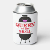 Königin des Grills, rosa Kronenrot Dosenkühler (Kanne Rückseite)