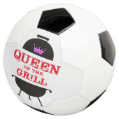 Königin des Grills, rosa Kronenrot Fußball (Dreiviertel)