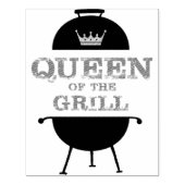 Königin des Grills, rosa Kronenrot Gummistempel (Prägung)