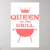 Königin des Grills, rosa Poster (Vorne)