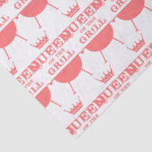 Königin des Grills, rosa Seidenpapier (Detail)