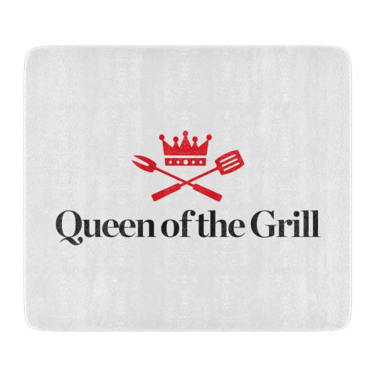 Königin des Grills Schneidebrett (Vorderseite)