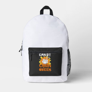Königin des Halloween-Geisterfledermaus-Spinnennet Bedruckter Rucksack