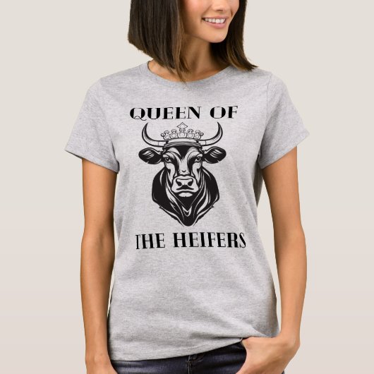 Königin des Heifers Kuh-T - Shirt (Vorderseite)
