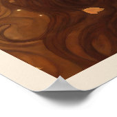 Königin des Herbstwaldes Frau Art Nuevo Print 2b Poster (Ecke)