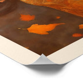 Königin des Herbstwaldes Frau Art Nuevo Print Poster (Ecke)