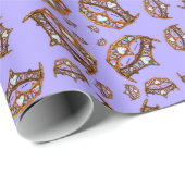 Königin des Herz-Goldes krönt Tiarasingrüngeschenk Geschenkpapier (Rolleneckpunkt)
