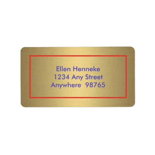 Königin des Herzens Adressaufkleber (Vorne)