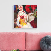 Königin des Herzens AI Gemälde Leinwanddruck (Insitu (Wohnzimmer))