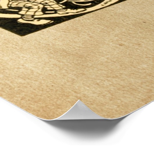 Königin des Herzens, Alice's Adventures in Wunderl Poster (Ecke)