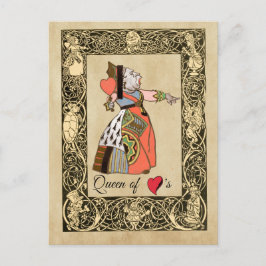 Königin des Herzens, Alice's Adventures in Wunderl Postkarte