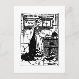 Königin des Herzens Backtracht Postkarte