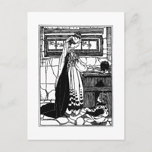 Königin des Herzens Backtracht Postkarte (Vorderseite)