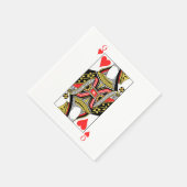 Königin des Herzens - Bild hinzufügen Serviette (Ecke)