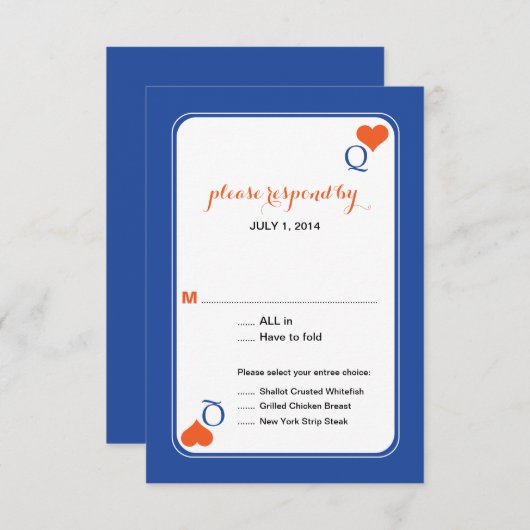 Königin des Herzens Deck der Karten UAWG Wedding (Vorne/Hinten)