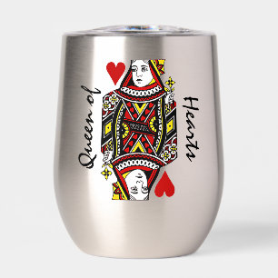 Königin des Herzens Design Thermal Wine Tumbler