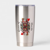 Königin des Herzens Design Thermal Wine Tumbler Thermobecher (Rückseite)