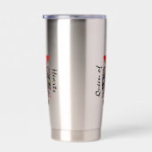 Königin des Herzens Design Thermal Wine Tumbler Thermobecher (Rechts)