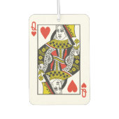 Königin des Herzens, die Karten spielen Autolufterfrischer (Vorderseite)