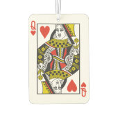 Königin des Herzens, die Karten spielen Autolufterfrischer (Rückseite)