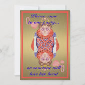 Königin des Herzens Einladung (Vorderseite)