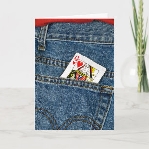 Königin des Herzens Feiertagskarte