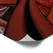 Königin des Herzens Fraktal Poster (Ecke)