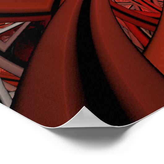 Königin des Herzens Fraktal Poster (Ecke)