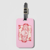 Königin des Herzens Gepäckanhänger (Vorderseite Vertikal)
