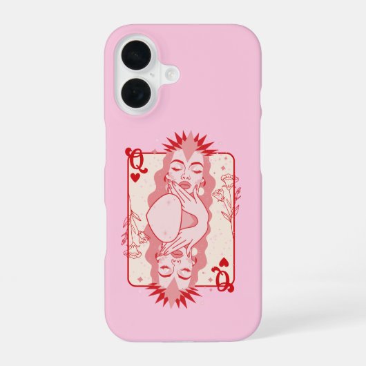 Königin des Herzens iPhone 16 Hülle (Rückseite)