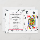 Königin des Herzens Junggeselinnen-Abschied Einladung (Vorderseite)